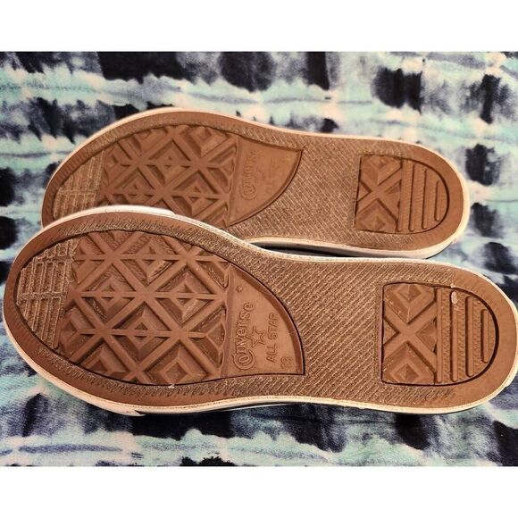 Converse Chuck Taylor blue grey low top sneakers with white toes and laces junio - Picture 5 of 6